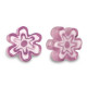 Millefiori-Perlen Blume 5-6x3mm - Heather purple